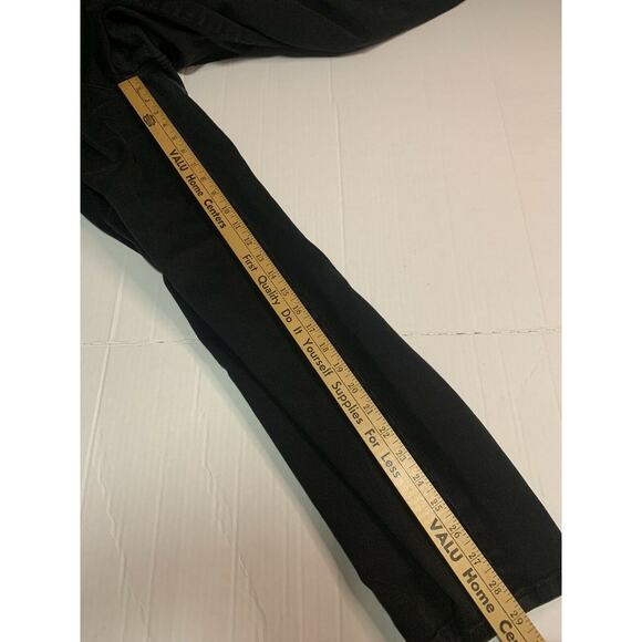 22W Gloria Vanderbilt Amanda Average Jeans Womens Black Denim 42 x 29 Stretch - Picture 12 of 12